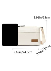 حقيبة كتف نايلون كاجوال، حقيبة كروس بودي، قابلة للتعديل، سحاب مقاوم للماء، حقيبة بحزام واحد مع جيوب متعددة، ل