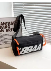 Men s Sling Bag Ins Style Cool Hip Hop Japanese Shoulder Crossbody Bag Casual And Simple Student Messenger Bag Street College Bag Multi Functional Sling Bag Man Bag Cross Body Bag Shoulder Bag Student