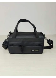 Casual Crossbody Bag For Men Sports Messenger Bag Shoulder Bag Gym Bag Courier Bag Adjustable Strap Backpack Black