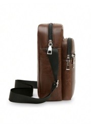 1pc Solid Men s Shoulder Crossbody Bag Suitable For Daily Business Commute School Bag Teenagers Freshmen High School University Practical Stylish Sling Bag Man Bag Cross Body Bag Shoulder Bag Side Bag