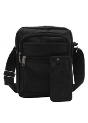 1PC Compact Crossbody Bag Nylon With Multi Zip Compartments Adjustable Strap For Comfortable Wear Freshman For Books Multi Functional Dorm University School Bag Students Commute Stylish Portable Sling