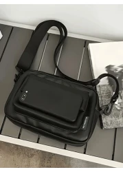 حقيبة كتف رجالية من البولي يوريثان ، حقيبة صدر ، محفظة نقود ، حقيبة رسول ، حقيبة تسوق لشتاء الأعياد ، حقيبة متع