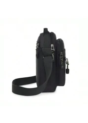 حقيبة كتف للرجال عديدة الجيوب مقاومة للماء من النايلون، هدية عيد الحب، هدية عيد الأب، حقيبة كروس بودي للعطلات