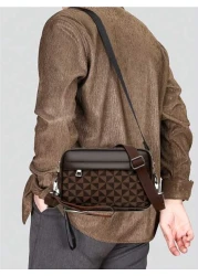 حقيبة مستندات بسيطة 2025 على شكل مخلب مزودة بسحاب، مناسبة للاستعمال اليومي للرجال والسفر والإجازات، يمكن حملها