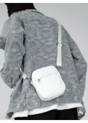 حقيبة رجالية صغيرة مربعة الشكل، حقيبة لليد والكتف لطلاب المدارس والجامعات والسفر، من الجلد مقاومة للماء، هدا