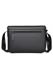 Men s Shoulder Bag Lattice Shoulder Bag Coin Purse Casual Commuter Bag Multi Compartment Mobile Phone Coin Purse Commuter Bag Messenger Bag Large Capacity Suitable For Travel PU Material Crossbody Bag