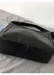 PU Dual Pocket Solid Color Simple Messenger Bag For Men Casual Daily Use Christmas Gifts Winter Christmas Men Bag Sling Bag Cross Body Bag Gifts Thanksgiving Fall Travel Purse Holiday Tote Bag Sports