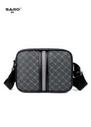 حقيبة كتف رجالية مائلة مع جيوب جانبية، حقيبة رسول عبر الجسم، حقيبة كاجوال متعددة الاستخدامات مناسبة للتنقلات