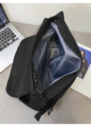 High School Students Multifunctional Sling Bag Shoulder Bag Casual Bag Letter Patch Messenger Bag For Travel College School Outdoor Sports Crossbody Bag Side Bag Lightweight With Adjustable Strap Nylo