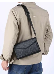 Men s Classic Square Box Crossbody Bag Business Shoulder Bag Sling Bag Small Messenger Bag Fit Underclassmen Father s Day Gift Valentine s Day Gift Travelling Commuting