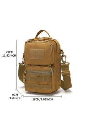 Men s Outdoor Sports Tactical Bag One Shoulder Messenger Camo Small Bag Retro Multi Functional Large Capacity Chest Bag With Multiple Compartments Shoulder Handbag For Teenagers Gift For Men