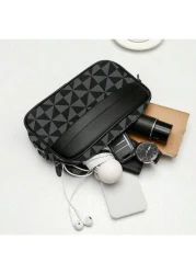 Men s Satchel Bag Fashion Casual Messenger Bag Shoulder Bag Square Small Crossbody Bag Pu Leather Water Proof Multi Functional Casual Casual Business College Boy Bag Sport Casual Postman Boy Tote Bag