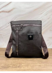 HOVI'S حقيبة كتف رجالي رفيعة بتصميم عصري وأنيق ذات خصر نحيف، مناسبة للعمل والرحلات اليومية، حقيبة رسول واسعة متع