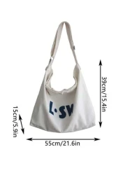 Oversized Hobo Bag Letter Print Handbag Schoolbag Sling Bag Sport Bag For High School University Student For Travel College College Bag Summer Dad Freshman Bag Crossbody Bag Shoulder Bag Side Bag Stud