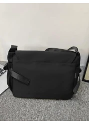 High School Students University Multifunctional Sling Bag Shoulder Bag Casual Bag Men Letter Detail Multi Compartment Crossbody Bag Schoolbag For Travel Large Capacity Multi Functional Fashionable Vac