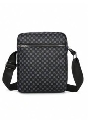 Men s Printed PU Leather Shoulder Bag Small Briefcase Business Bag With Anti Theft Zipper For Travel Christmas Gifts Bag Crossbody Bag Winter Zipper Bag Thanksgiving Purse Holiday Tote Bag Messenger B