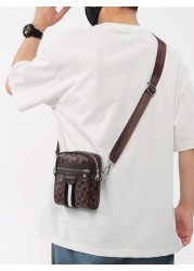 Men s Casual Lightweight Reading Glasses Phone Crossbody Bag Outdoor Shoulder Mini Messenger Bag Suitable For Back To School Father s Day Gift Commute Sling Bag Purse Essentials Business