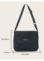 حقيبة رسول مع غطاء بشعار للرجال، حقيبة كتف متعددة الوظائف، حقيبة مدرسية للسفر والكلية والمدرسة، حقيبة رياضية