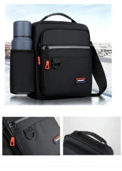 Multi Pocket Fashion Casual Outdoor Travel Backpack With Water Bottle Holder Reflective Stripe Soft For Men Fits Tablet Power Bank Wallet Umbrella