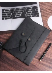 KAIDUCH أكياس الكمبيوتر من الجلد الصناعي، حقائب الكمبيوتر اللوحي / المحمول، حافظة ملفات A4 ذات سعة كبيرة، محفظة ال