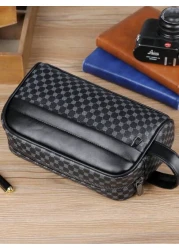 Men s New Fashion Handbag Clutch Bag Business Keychain Coin Purse Multi Function Wristlet