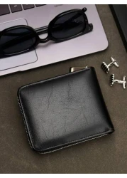 HOVI'S حسّن من مظهرك مع محافظ الرجال الجلدية الأنيقة للأعمال المحفظة القصيرة عصرية