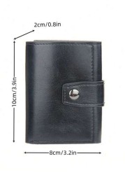 HOVI S Retro Classic Fashion Pop RFID Card Holder Portable Multi Function Wallet Cash Holder Multi Card Position Card Box Autom Mini Bag Small Bag