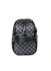 Men s PU Leather Handbag Wallet Business Wrist Bag Anti Theft Clutch Bag Mobile Phone Bag Travel Toiletry Kit Shaving Supplies Organizer