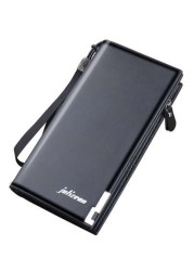 Men Long Wallets Large Capacity Zipper Handbag Card Holder Male Purse Coin Pocket Luxury Brand Clutch Wallet Commute Graduation Gifts Freshman For Books Multi Functional Dorm University Christmas Scre