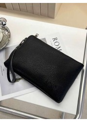 Men s Fashion Stylish Casual Litchi Grain Clutch Bag
