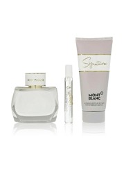 Mont Blanc Signature Gift Set For Women- Eau de Parfum - 3 pieces