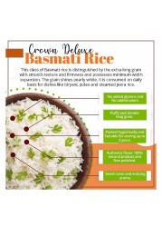 Crown Deluxe Extra Long Grain Basmati Rice, 5kg
