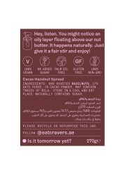 Cravers Super Nutritious Cacao Hazelnut Spread 250g
