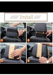 Radiotronics Car Seat Headrest Pad Memory Foam Pillow Head Neck Support Soft Cushion
