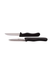 Bergner Stainless Steel 2Pieces Fruit Knife Set, Black Colour, BG39900BK