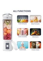 HomePro BlendPro Plus Electric USB-C Port Juicer Blender White 400ml