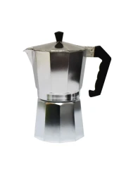 Klassica Aluminium 9 Cups Coffee Maker Silver
