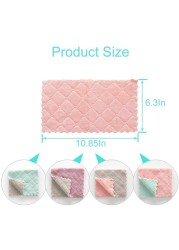 Aiwanto 10 Pcs Kitchen Cleaning Towels Kitchen Cleaning Cloth Car Cleaning Towel Water Absorbing Plate Cleaning Towel Cleaning Cloth