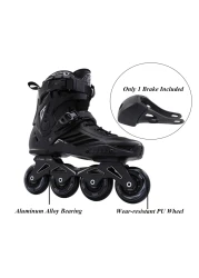 LIKU Fitness Professional Inline Skates Women Men Adult Youth Black Men 95Women 105