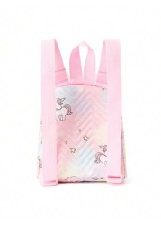 1pc Mini Cute Unicorn Print Children s Backpack Suitable For Girls Primary School Students Middle School Students Travel Vacations Schools Holiday Gifts Daily Use