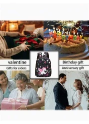 1pc Fashionable Cute Cartoon Unicorn Butterfly Print Backpack Random Print Placement