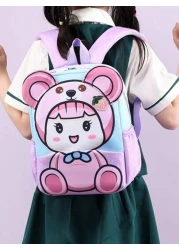 Cute Cartoon Children s Shoulder Backpack Shoulder Student Children s Schoolbag Backpack Middle School Student Schoolbag Outdoor Daypack School Boys Girls Children 6 12 Years School Gift