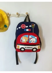 Cartoon Car Animal Pattern Backpack Adorable Kid s Shoulder Bag
