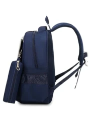 حقيبة الظهر الكرتونية الأنيقة لأولاد الصف الأول بشكل رائد فضاء، حقيبة ظهر بتصميم رجل فضاء أزرق نيلي للأولاد