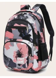 حقيبة ظهر أطفال ذات لون أحادي كاوي، حقيبة ظهر كاجوال سعة كبيرة، حقيبة ظهر مدرسية طلابية ذات لون أحادي بسيطة، ح