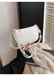 1pc Cute Girl Niche High End Pu Crossbody Bag And Fashionable New Style Bag Fresh And Dopamine Color Matching New Style Youth Girl Style Can Be Cross Body Shoulder Strap Is Adjustable Casual And Fashi