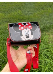 Disney قطعة واحدة حقيبة كتف وعبر الجسم للأطفال لحمل الوجبات الخفيفة، بتصميم الشخصية الكرتونية ستيتش الكيوت والأ