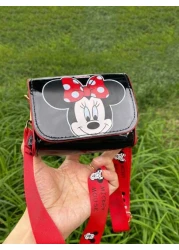 Disney 1pc Disney Stitch Cartoon Fashion Kids One Shoulder Crossbody Snack Bag Cute Stylish For Girls