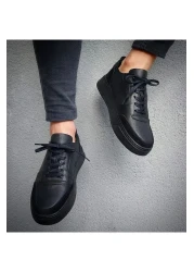 Martinetto حذاء رجالي كاجوال من الجلد الطبيعي باللون الأسود