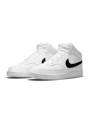 Nike حذاء Court Vision Mid NN DN3577 للرجال - أبيض/أسود
